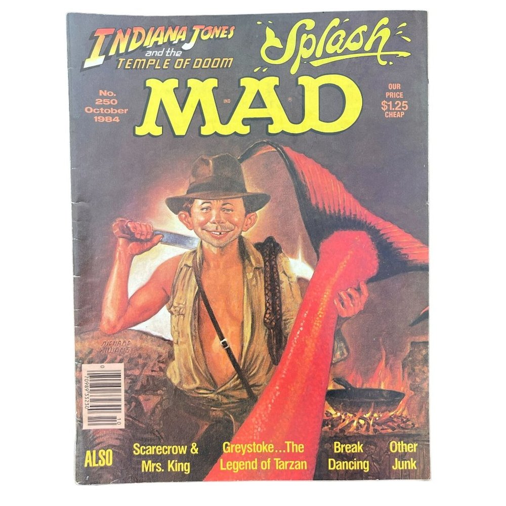 Vintage 1984 MAD Magazine No. 250 Collectible Comedy Satire Comic Book‎